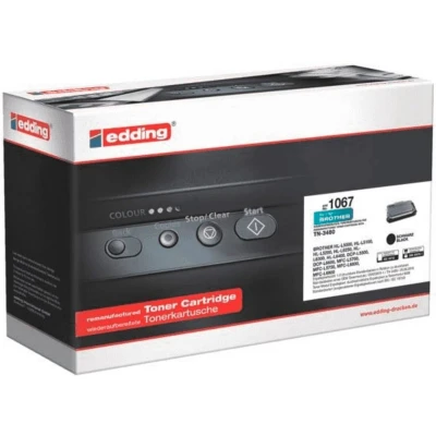 Afbeelding van Edding Toner vervangt Brother TN 3480 Compatibel Zwart 8000 bladzijden EDD 1067 18