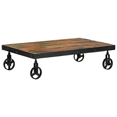 Afbeelding van vidaXL Salontafel met wieltjes, 100 x 60 26 cm