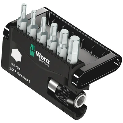 Afbeelding van Wera 7 delige bitset Bit Check Hex Plus 1