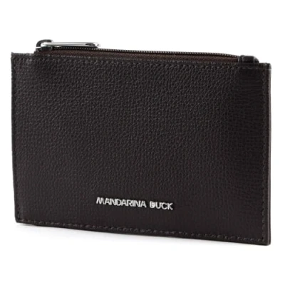 Afbeelding van MANDARINA DUCK Leren Kaarthouder Mellow Urban Wallet Mole Donkerbruin