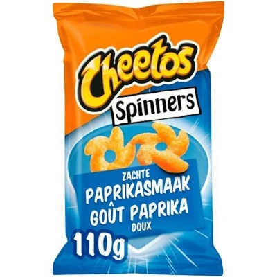 Afbeelding van Cheetos Spinners Paprika Chips Doos 8 x 110 Gram
