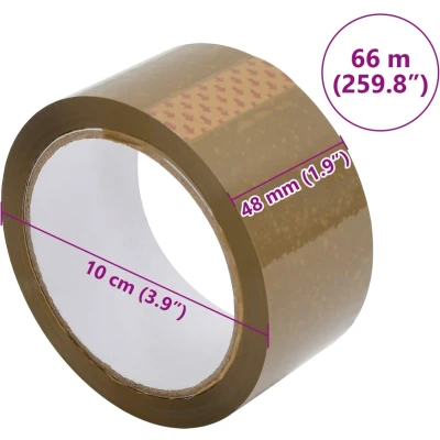 Afbeelding van Verpakkingstapes 36 st 48 mm x 66 m bruin