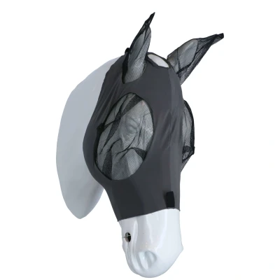Afbeelding van Weatherbeeta Vliegenmasker Deluxe Stretch Bug met Oren Grijs/Zwart