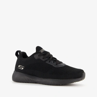 Afbeelding van Skechers Wide Fit BOBS Squad Sneakers laag, Dames, Maat: 38, Black Textiel
