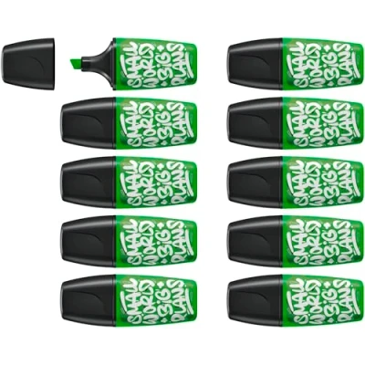 Afbeelding van STABILO BOSS MINI Snooze One markeerstift, groen 10 stuks