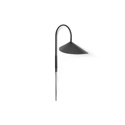 Afbeelding van ferm LIVING Arum Wandlamp Black