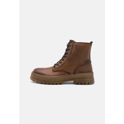 Afbeelding van Pepe Jeans Veterboots, Heren, Maat: 41, Cognac brown Leer