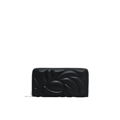 Afbeelding van Desigual Lange PU portemonnee voor dames, zwart, accessoires, zwart., accessoires