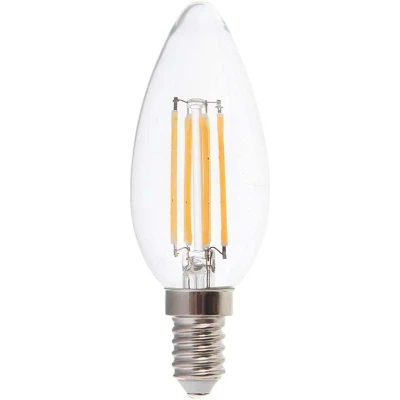 Afbeelding van V TAC 217423 LED lamp Energielabel F (A G) E14 Kaars 6.00 W Warmwit (Ø x h) 35 mm 98 1 stuk(s)
