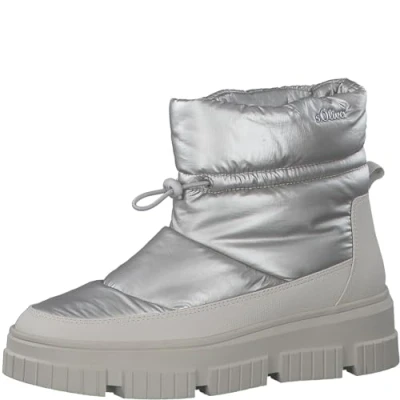 Afbeelding van s.Oliver Snowboots, Dames, Maat: 36, Champagne Textiel/ synthetisch