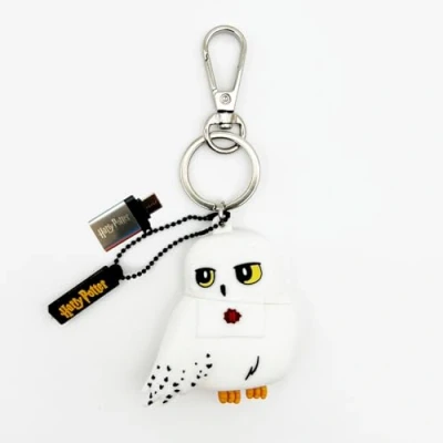 Afbeelding van WONDEE Edvige Civetta Harry Potter [2 in 1 schattige USB + C 32 GB Edwige Sleutelhanger] Disney Gadget Origineel, cadeau idee voor volwassenen en kinderen