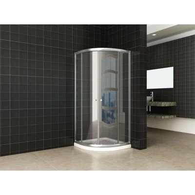 Afbeelding van Xellanz Eco 1/4 ronde douchecabine 5mm 800x800x1900 helder glas