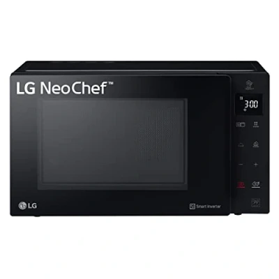 Afbeelding van LG MH7235GPS Smart Inverter microgolfoven met kwartsgrill, 32 liter, 1200 W, automatische programma&#039;s, 5 standen, Crispy microgolfovenplaat inbegrepen, rookzwart