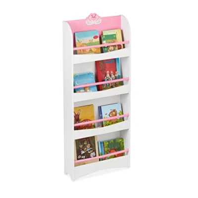 Afbeelding van Relaxdays kinderboekenkast opbergrek kinderkamer kinderboekenrek open kinderkast