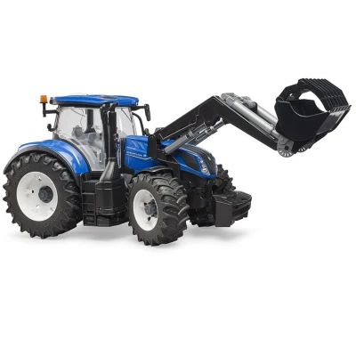 Afbeelding van New Holland T7.315 met voorlader 1:16 van Bruder