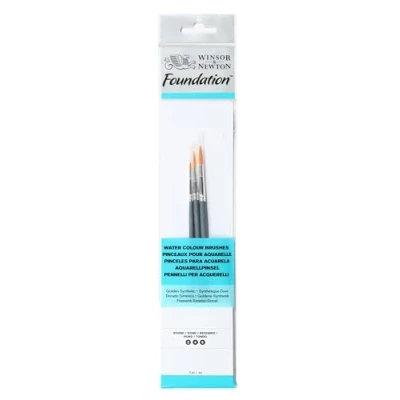 Afbeelding van Winsor &amp; Newton Foundation Aquarel Penselen Set 3