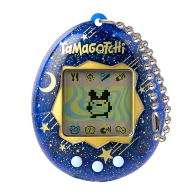 Image de Bandai Tamagotchi Original Starry Night Animal électronique virtuel avec écran Couleur, 3 Boutons et Jeux Jouet interactif en Français Enfant 8 Ans + 42970