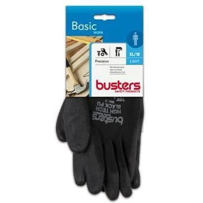 Afbeelding van Busters handschoenen &#039;Precision&#039; nylon/PU zwart M10
