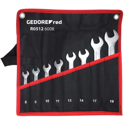 Afbeelding van Gedore RED R05126008 3301081 Dubbele steeksleutelset 8 delig