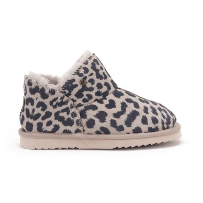 Afbeelding van Warmbat Willow Print Panther Dames Sloffen Taupe
