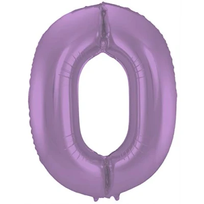 Image de Feuille Ballon Figure 0 Mat Purple Metallic 86cm