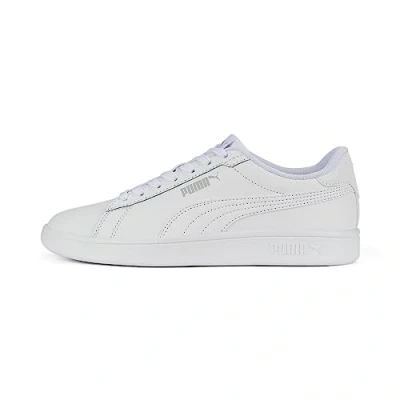 Afbeelding van Puma Smash 3.0 L JR Sneakers laag voor kinderen, Maat: 38, White/cool light gray Leer