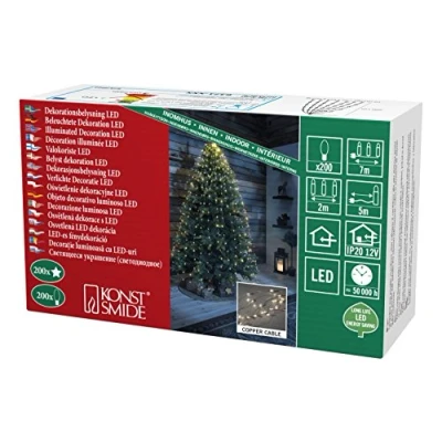 Afbeelding van Konstsmide 6371 160 LED engelenhaar Sterren Warmwit Transparant
