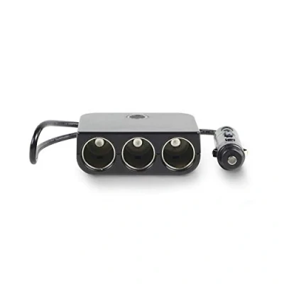 Afbeelding van Autoverdeeladapter Nedis (3 weg, USB, LED)