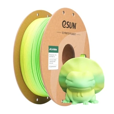 Afbeelding van eSUN 1,75 mm matte regenboog PLA filament spoel mat voor 3D printer, van 1 kg gradiënt wisselfilament printers, Paddy Field