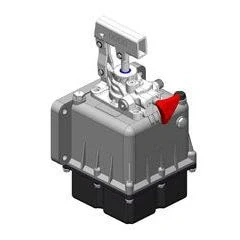 Afbeelding van handpomp PMS25 3L reservoir 25cm3 dubbel werkend aluminium / kunststof cilinder enkelwerkend OMFB Kipper onderdelen