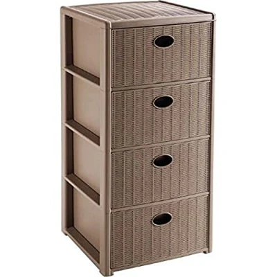 Afbeelding van Stefanplast Elegance commode 4 laden, taupe