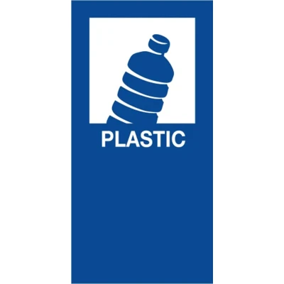 Afbeelding van V part Magneetsticker Plastic, Blauw Deksel