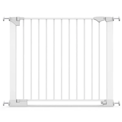 Afbeelding van Safetots SafeStep Traphekje, Wit, 89cm 96cm, Extra Laag Doorloop, 74cm Brede Deuropening, Eén Stuk Traphekje voor Trappen, Gangpaden en Deuren, Baby Peuter