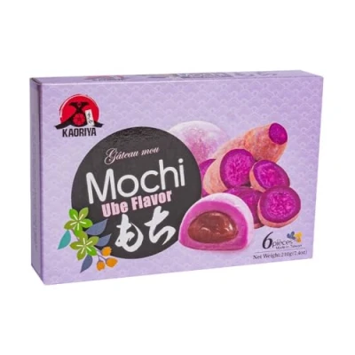 Afbeelding van Mochi Ube Rijstcake, 210 g, Yam, 6 Stuk