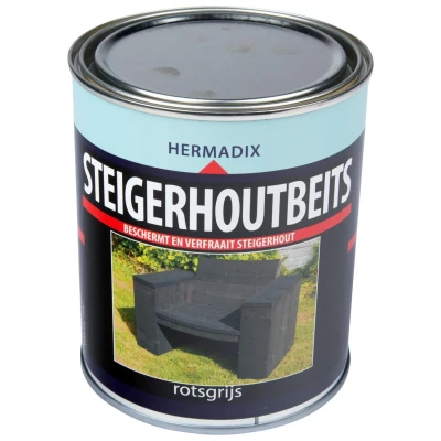 Afbeelding van Hermadix Steigerhoutbeits Rotsgrijs 0,75 liter
