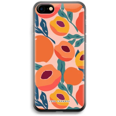 Afbeelding van Case Company® hoesje geschikt voor iPhone 7 Perzik Soft Cover Telefoonhoesje Bescherming aan alle Kanten en Schermrand