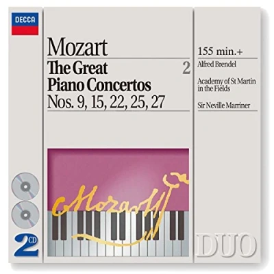 Afbeelding van Alfred Brendel, Academy Of St. Martin In The Fields, Sir Neville Marriner Mozart: Great Piano Concertos Nos. 9, 15, 22, 27 (2 CD)