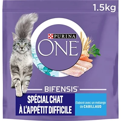 Afbeelding van 1.5 kg Purina One Selective Palate Kabeljauw &amp; Forel droog kattenvoer