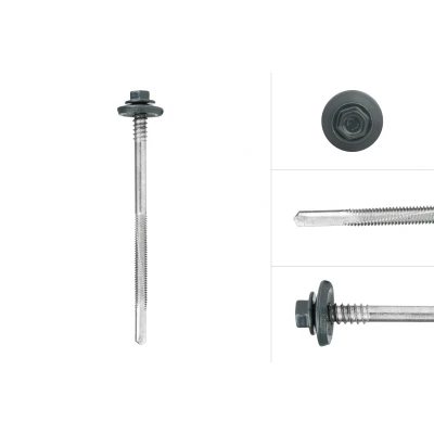 Afbeelding van Wovar Sandwichpaneel schroeven Verzinkt Antraciet 6.3 x 100 mm Doos Stuks