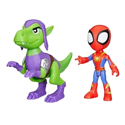 Image de Figurines Spidey and His Amazing Friends Dino Webs et Goblin Raptor
