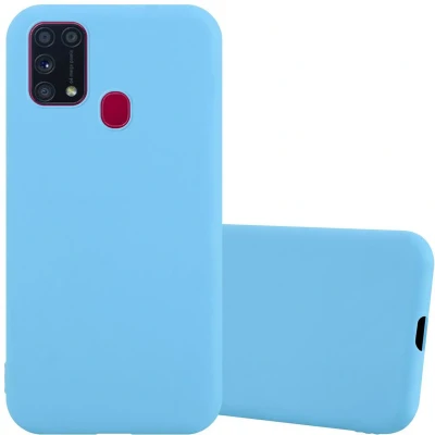 Afbeelding van Cadorabo Hoesje geschikt voor Samsung Galaxy M31 in CANDY BLAUW Beschermhoes gemaakt van flexibel TPU silicone Case Cover
