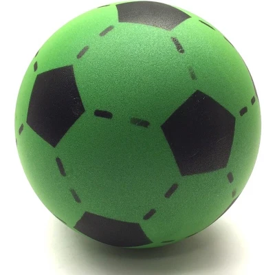 Afbeelding van Foam voetbal groen 20 cm.