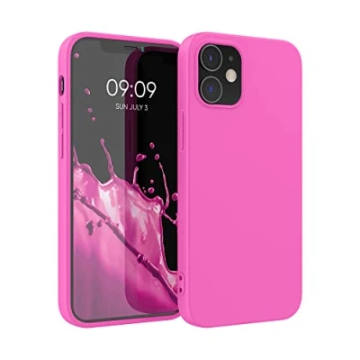 Afbeelding van kwmobile telefoonhoesje geschikt voor Apple iPhone 12 / Pro Hoesje smartphone Back cover in magenta