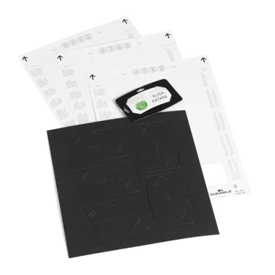 Afbeelding van Durable 827201 Naamplaatje (b x h) 75 mm 40 clip, ketting, textielband, jojo 20 stuk(s)