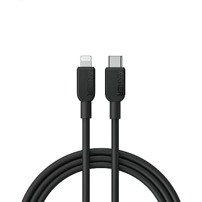 Afbeelding van Anker 310 USB C naar Lightning kabel, MFi gecertificeerd, snellaadkabel iPhone 14 Plus Pro Max 13 12 11 X XS XR (180 cm)