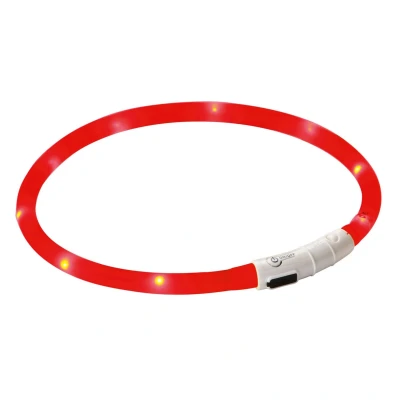 Afbeelding van Maxi Safe Oplaadbare LED Halsband rood 55cm