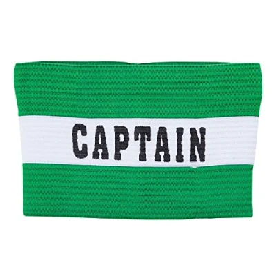 Afbeelding van Aanvoerdersband Captain Groen/Wit