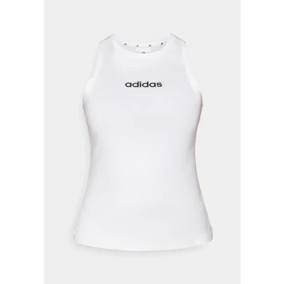 Afbeelding van adidas Femme ESSENTIALS LINEAR SLIM COTTON TANK, white/black, XS