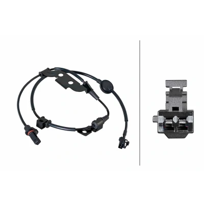 Afbeelding van HELLA 6PU 358 252 321 ABS Sensor met bevestigingsklemmen aan de kabel Geluidsensor 2 polig 1065mm KIA: cee‘d II Hatchback