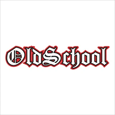Afbeelding van Oldschool sticker zwart rood I kfz_390 15 x 3 cm autosticker motorfiets bromfiets scooter laptop weerbestendig